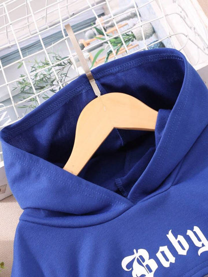 'Baby' Hoodie Tank Top Sweatpants 3pcs Set-Luxandluxy