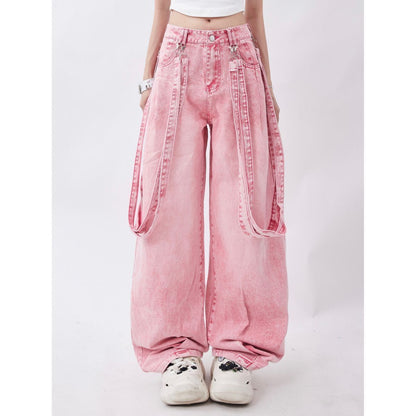 Baggy Acubi High Waist Denim Pants-Luxandluxy