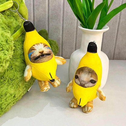 Banana Cat Plushies (2 Pair) - Luxandluxy