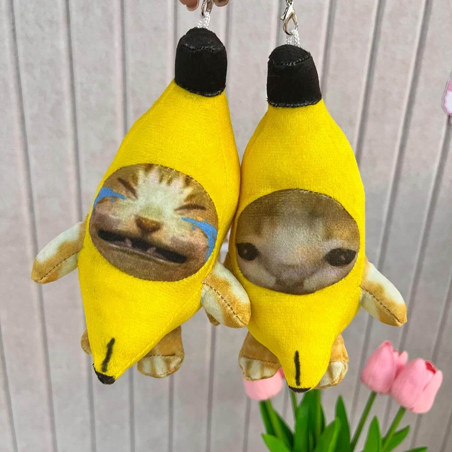Banana Cat Plushies (2 Pair) - Luxandluxy