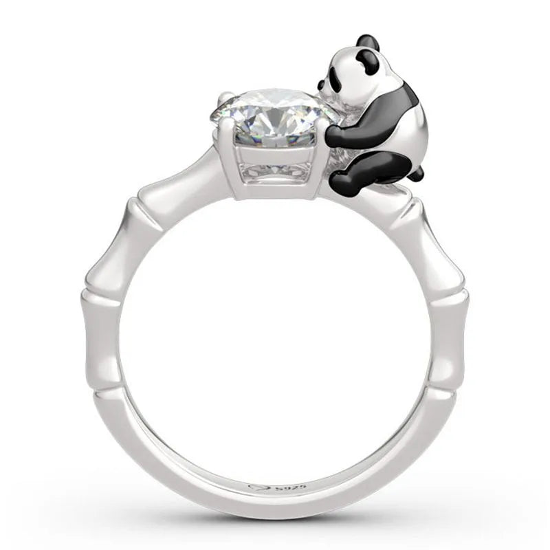 Bear Holding Pot Ring-Luxandluxy