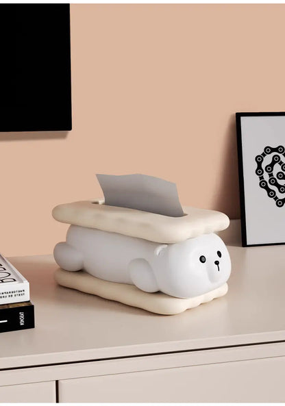 Bear Sandwich Tissue Box-Luxandluxy