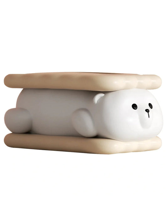 Bear Sandwich Tissue Box-Luxandluxy