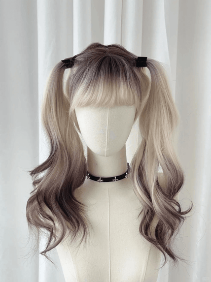 Blonde Bangs Long Wavy Wig-Luxandluxy