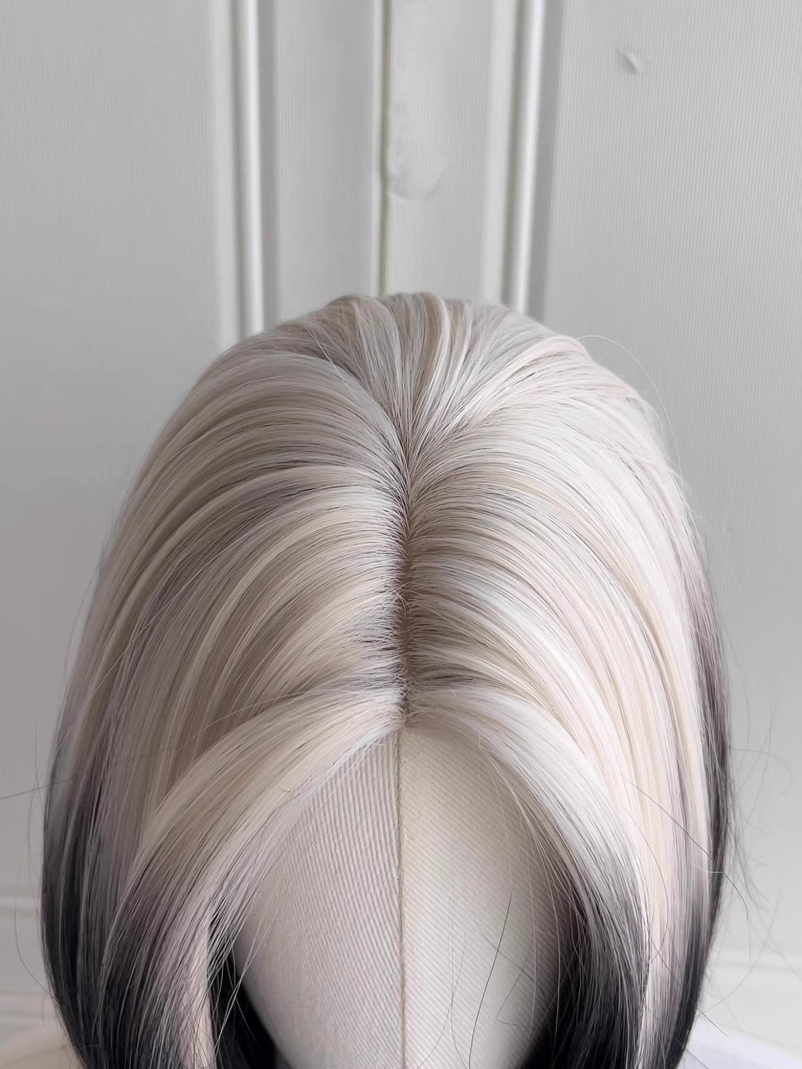 Blonde Black Ombre Wolf Tail Wig-Luxandluxy