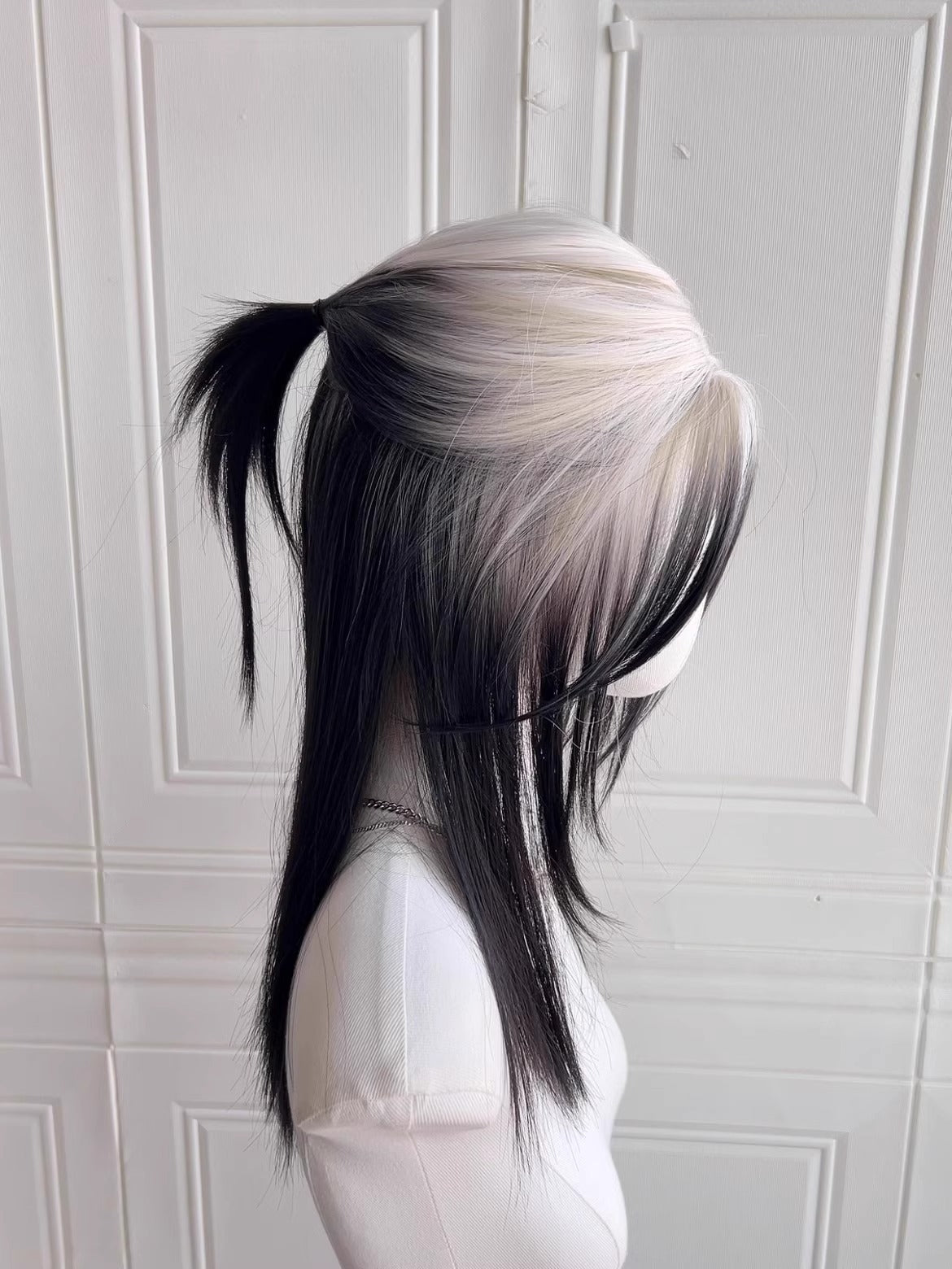 Blonde Black Ombre Wolf Tail Wig-Luxandluxy