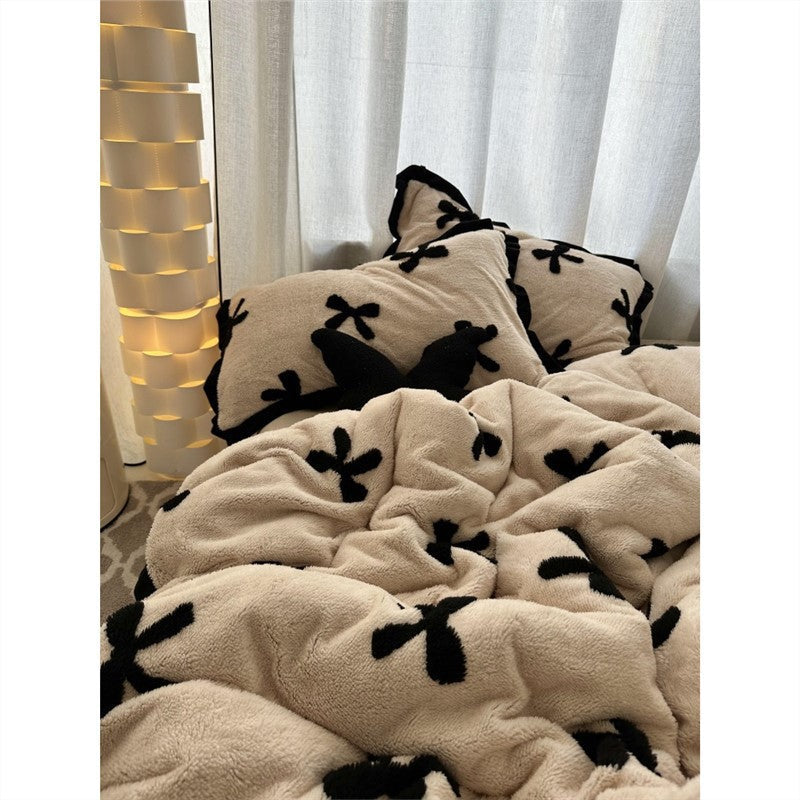 Bowknot Bedding Set-Luxandluxy