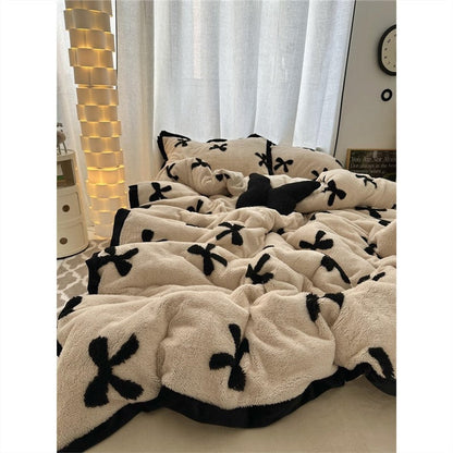 Bowknot Bedding Set-Luxandluxy