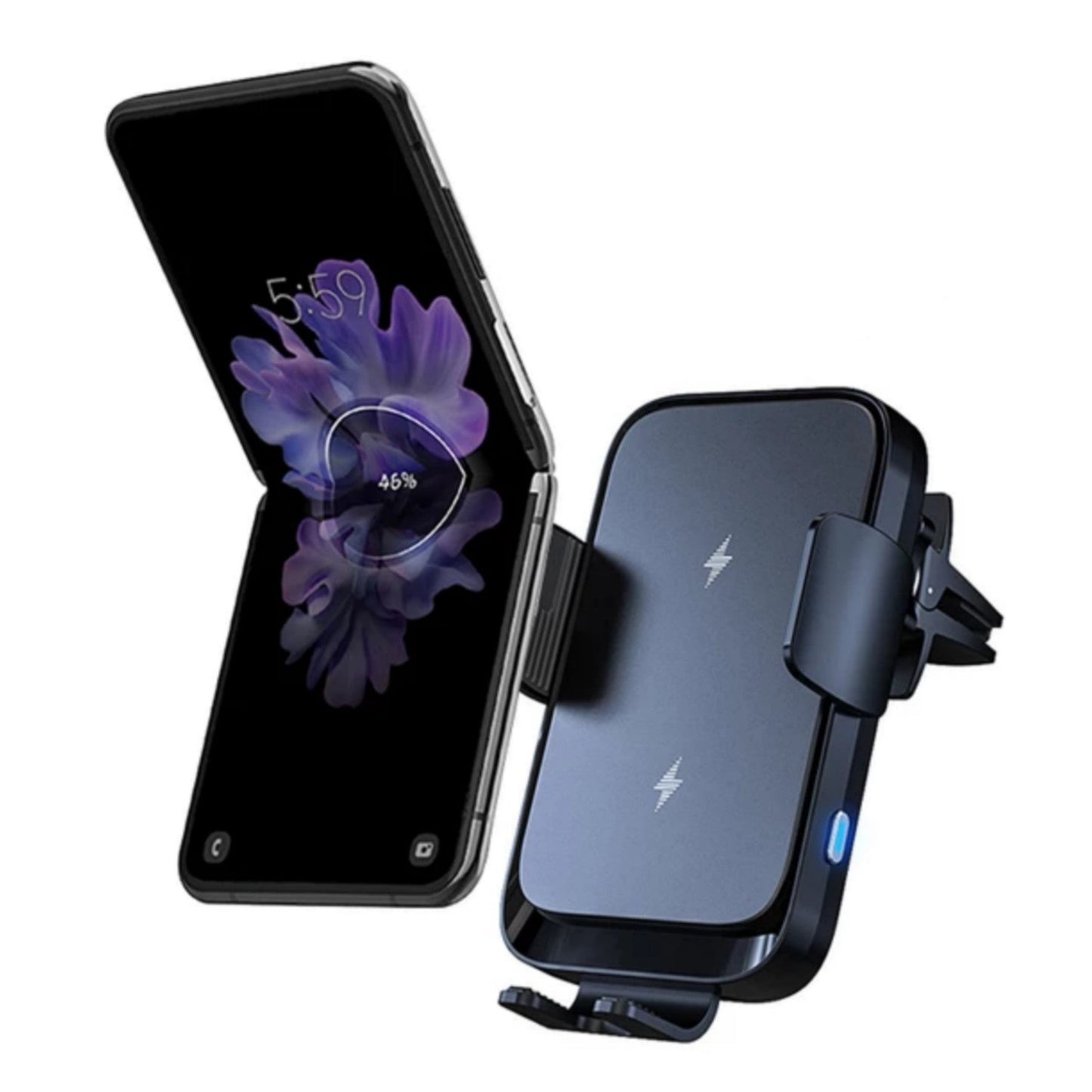 Car Mount Wireless Charger Samsung Galaxy Z Flip 4 3-Luxandluxy