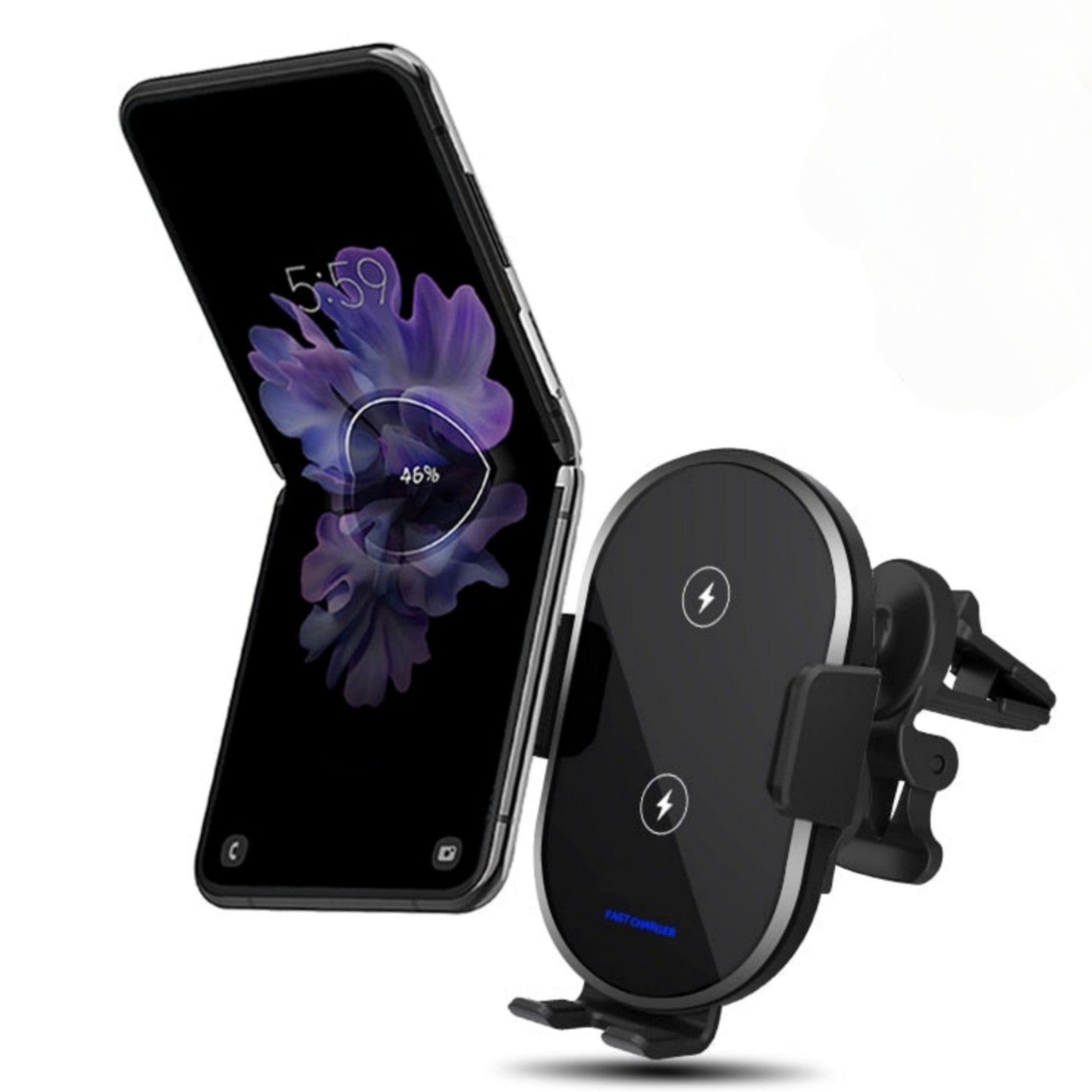 Car Mount Wireless Charger Samsung Galaxy Z Flip 4 3-Luxandluxy