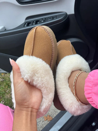 Casual Ankle Fur Shoes-Luxandluxy