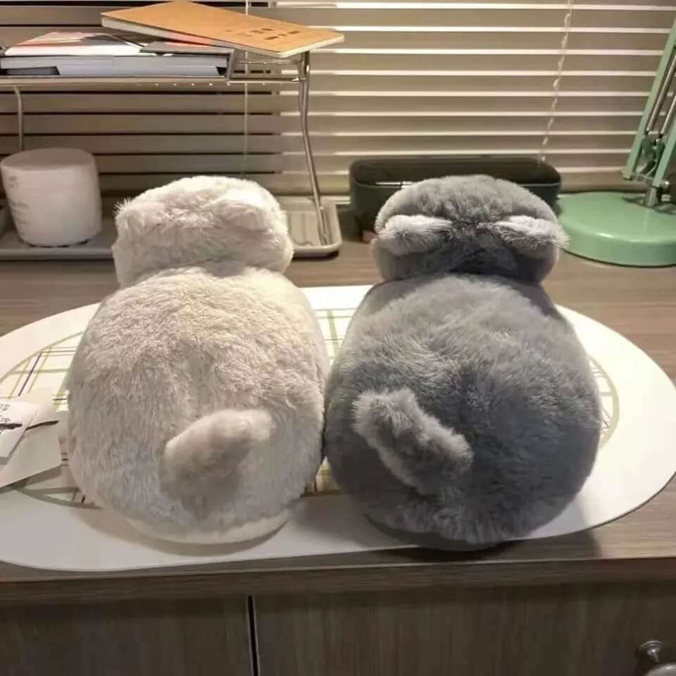 Furry indoor cat slippers