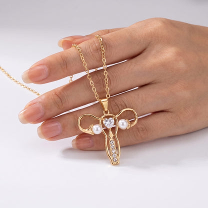 Uterus Ovary Necklace