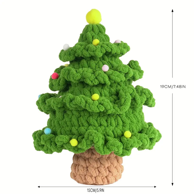 Christmas Tree Crochet Pattern DIY Kit with Tutorials-Luxandluxy