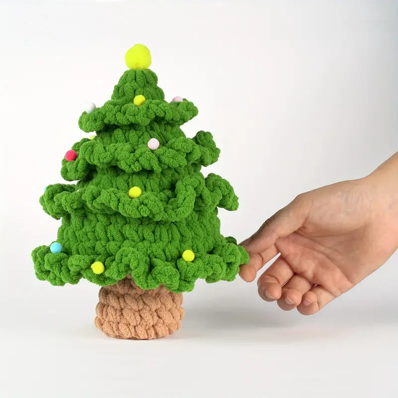 Christmas Tree Crochet Pattern DIY Kit with Tutorials-Luxandluxy