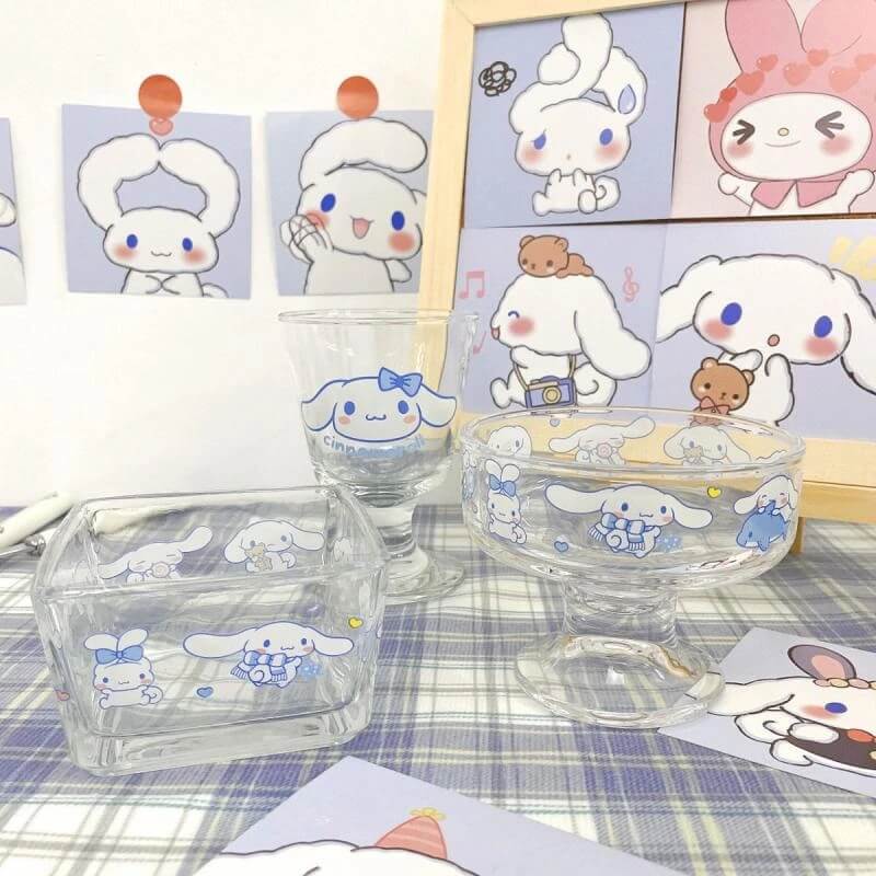 Cinnamoroll Glass Tableware Set-Luxandluxy