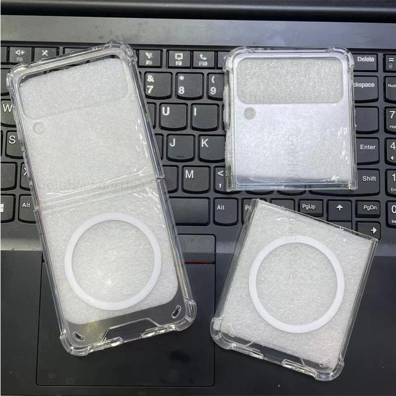 Clear Magsafe Case Samsung Galaxy Z Flip 4 3-Luxandluxy