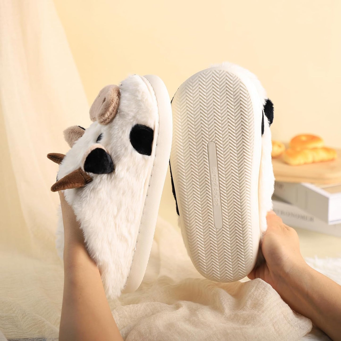 Cow Slippers-Luxandluxy