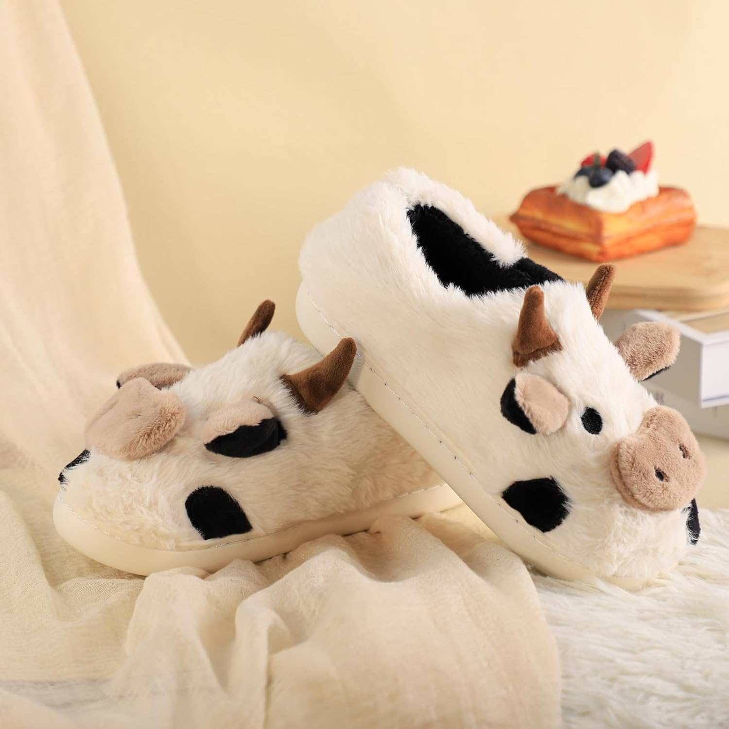 Cow Slippers-Luxandluxy