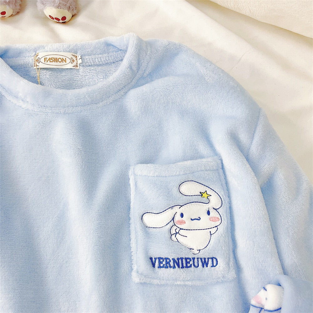 Cozy Sanrio Pajama Sets-Luxandluxy