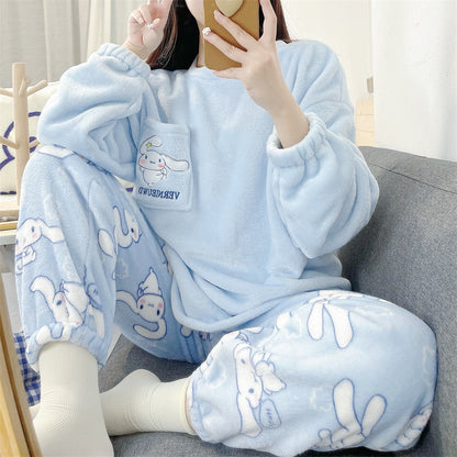 Cozy Sanrio Pajama Sets-Luxandluxy