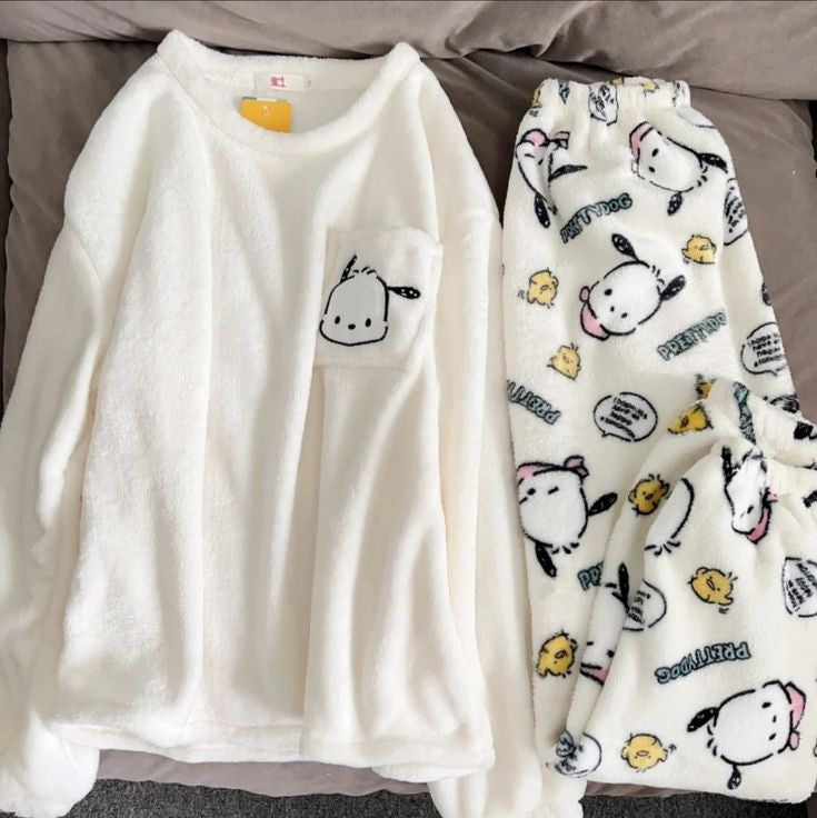 Cozy Sanrio Pajama Sets-Luxandluxy