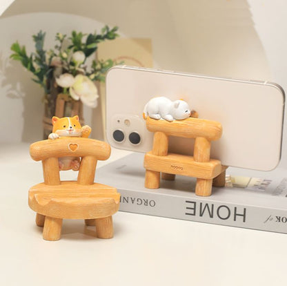 Cute Animals Chair Phone Stand-Luxandluxy