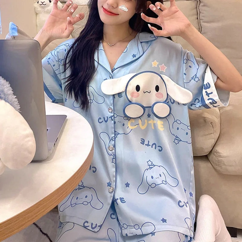 'CUTE' Cinnamoroll Pajama Set-Luxandluxy