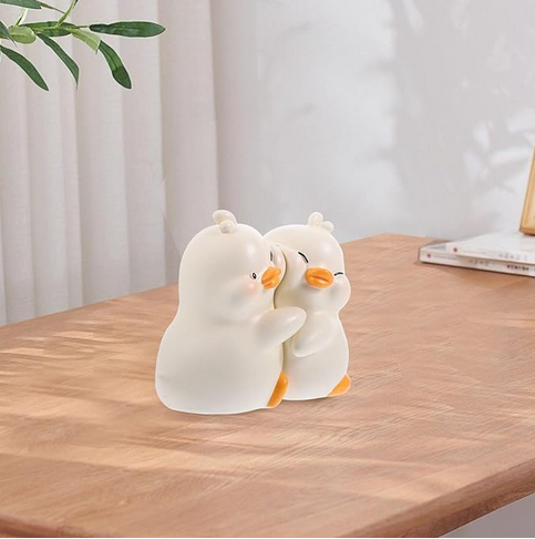 Cute Hug Ducks Bookends-Luxandluxy