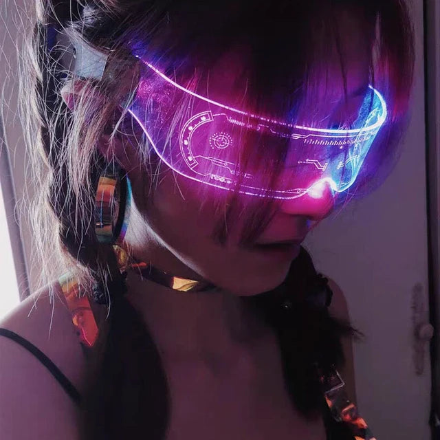 Cyberpunk LED Glasses-Luxandluxy