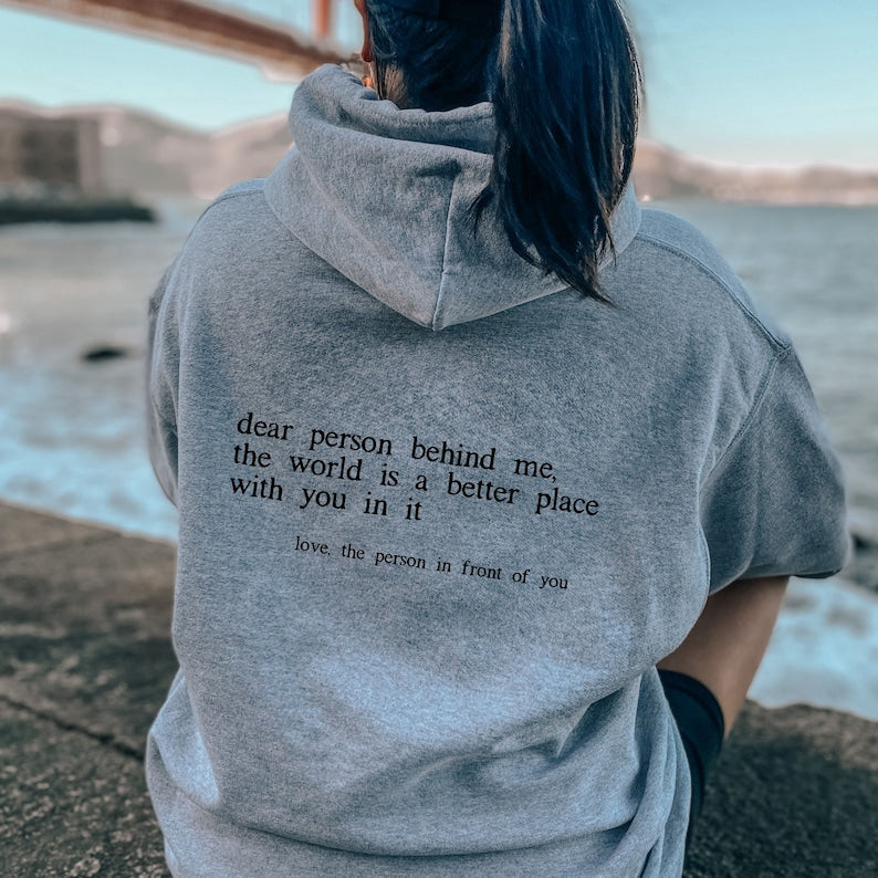 Dear Person Behind Me Hoodie-Luxandluxy