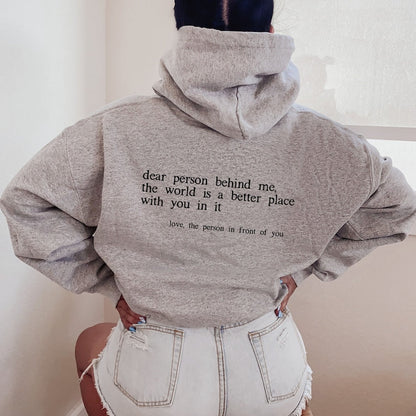 Dear Person Behind Me Hoodie-Luxandluxy