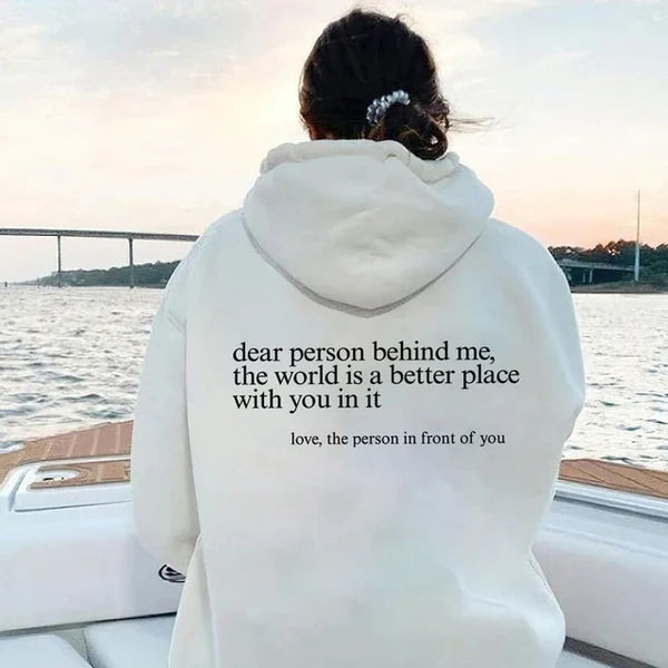 Dear Person Behind Me Hoodie-Luxandluxy