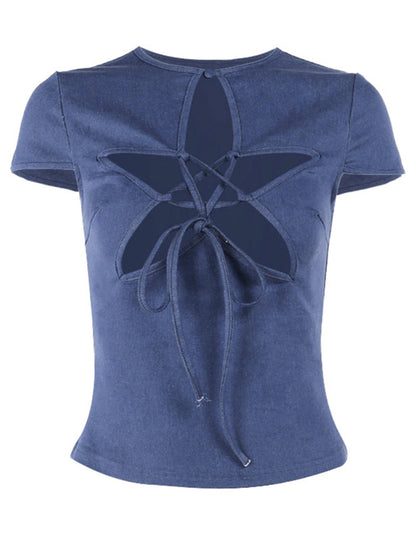 Denim Star Top-Luxandluxy