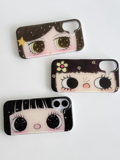 Cartoon Daisy Girl iPhone Case