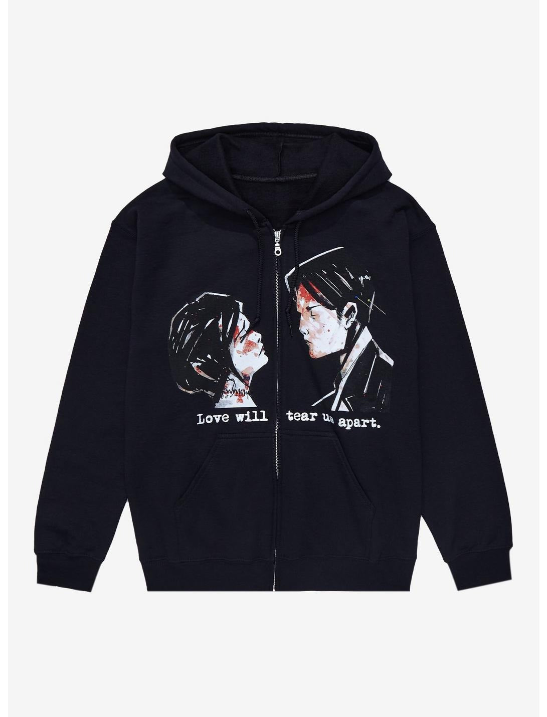 "Love Will Tear Us Apart" Zip-Up Hoodie