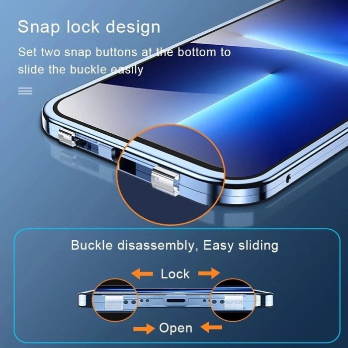 Dual Protection Magnetic iPhone Case-Luxandluxy