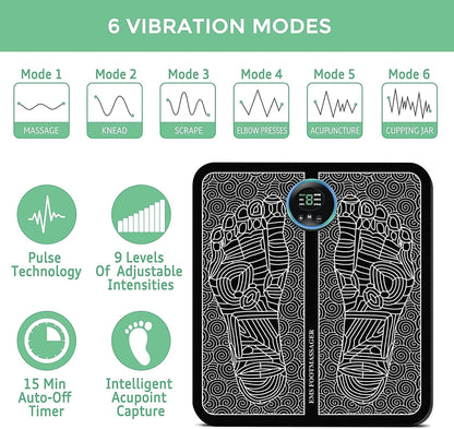 EMS Foot Pressure Point Mat-Luxandluxy
