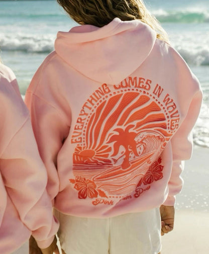 ‘Everything Comes In Waves’ Oversized Hoodie