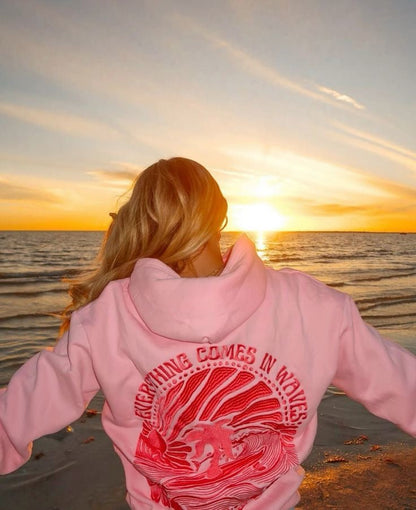 ‘Everything Comes In Waves’ Oversized Hoodie