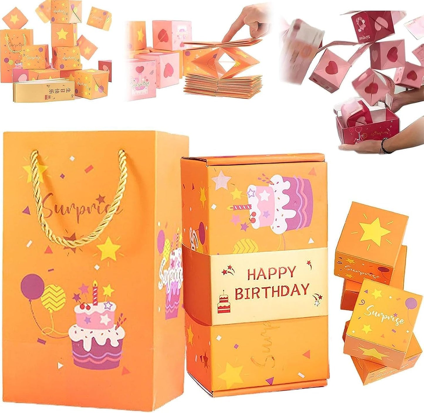 Exploding Folding Cards Surprise Gift Box-Luxandluxy