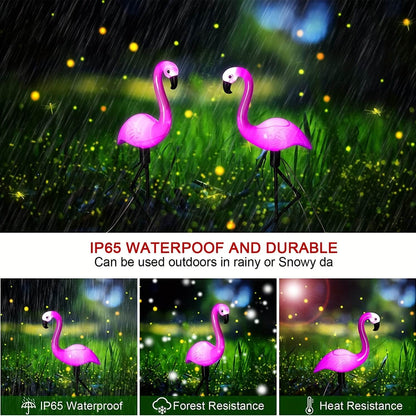 Flamingo LED Solar Stake Lights-Luxandluxy