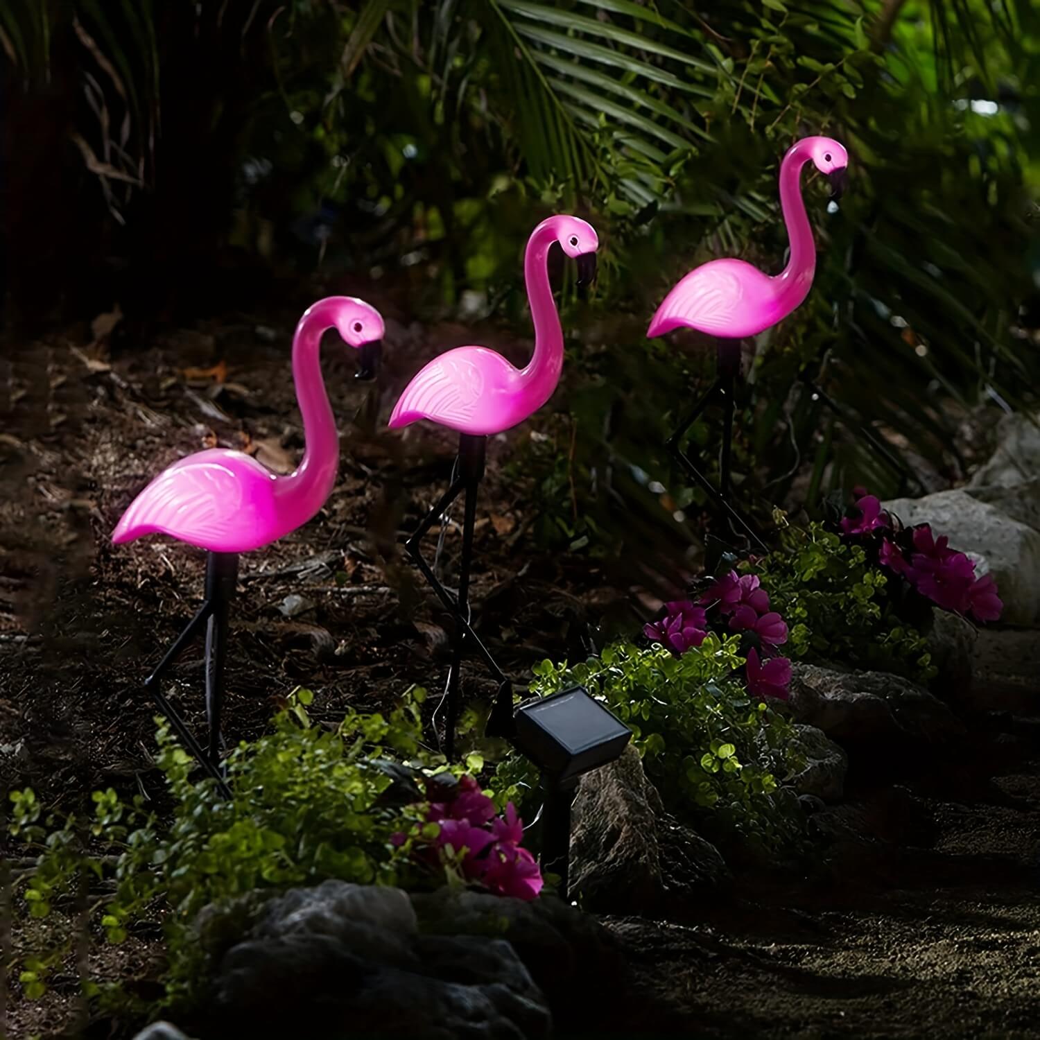 Flamingo LED Solar Stake Lights-Luxandluxy