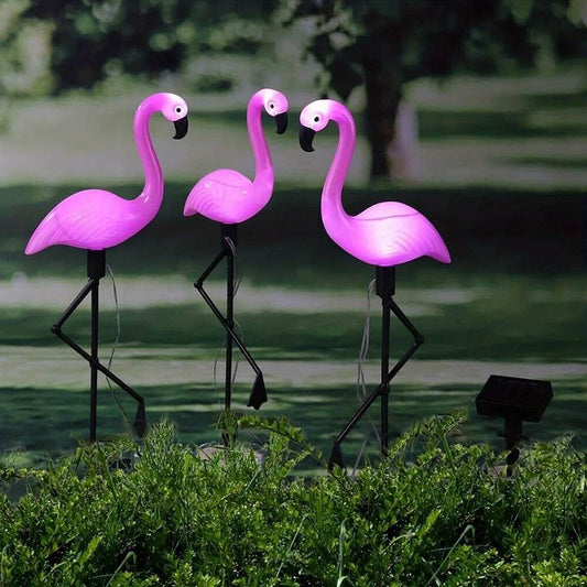 Flamingo LED Solar Stake Lights-Luxandluxy