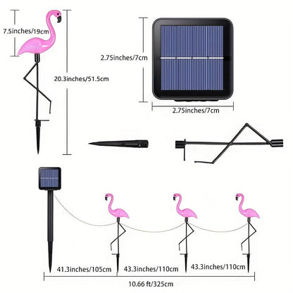 Flamingo LED Solar Stake Lights