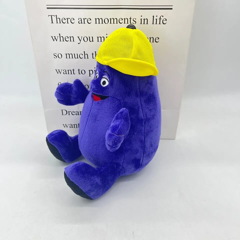 Grimace Plush with Yellow Cap-Luxandluxy