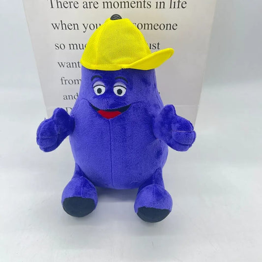 Grimace Plush with Yellow Cap-Luxandluxy