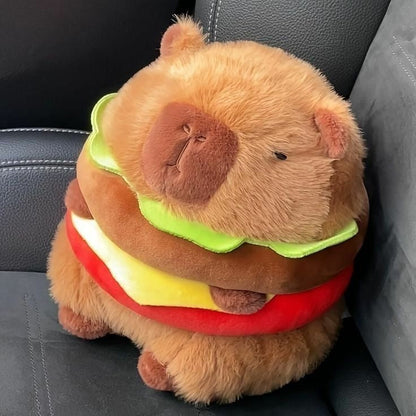 Burger Capybara Plush Toy-Luxandluxy