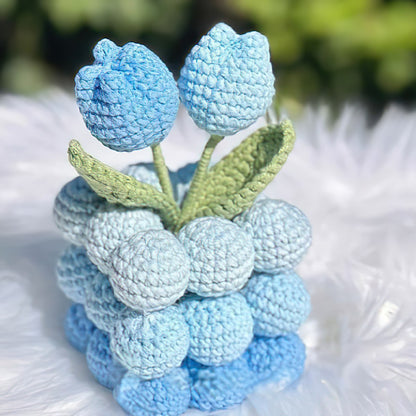 Handmade Knitted Flowers-Luxandluxy