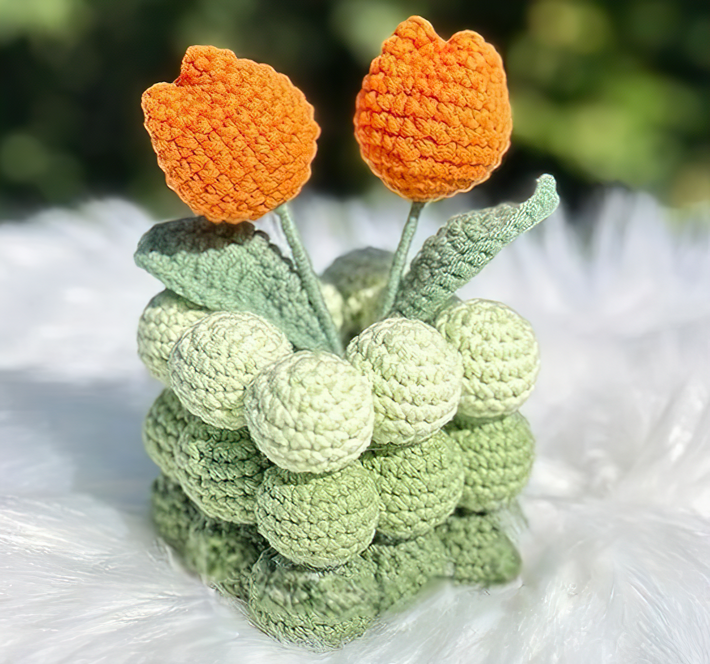 Handmade Knitted Flowers-Luxandluxy